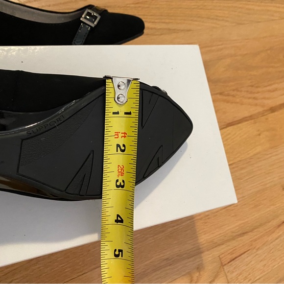 Life Stride Soft System wedge heel patent velvet slip on 8 W Spritz vintage NEW - Picture 10 of 10